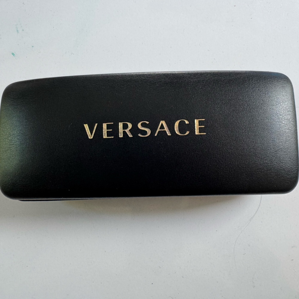 Versace Black and Gold Eyewear Case